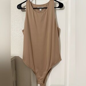Tan Sleeveless Bodysuit